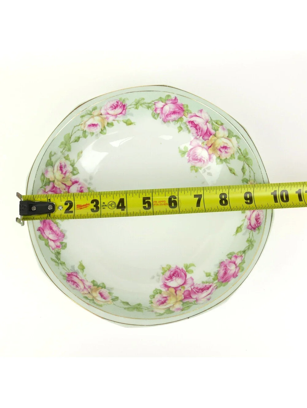 Antique MZ Austria Porcelain Serving Bowl 9.75